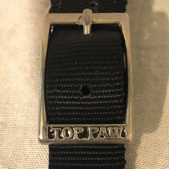 XL Top Dog Black Adjustable Buckle Dog Collar & NWT Collars - Picture 10 of 10